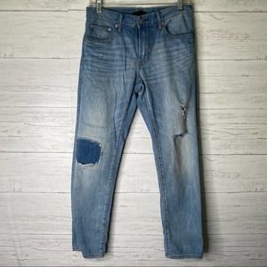 🌈 Uniqlo distressed patch jeans
